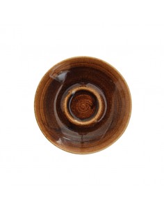 Monochrome Vintage Copper Cappuccino Saucer 6.25 inch