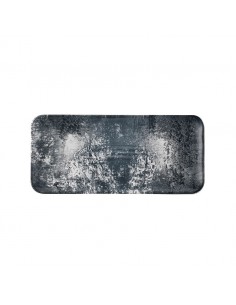 Urban Black Organic Rectangular Plate 34.6x15.6cm