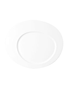 Allspice Oval Flat Plate Cayenne 34cm