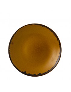 Harvest Brown Deep Coupe Plate 25.5cm 10 inch 2