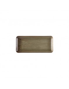 Terra Porcelain Grey Narrow Rect. Platter 30 x 14cm