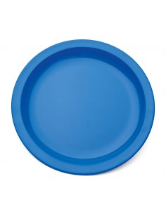 Plate Narrow Rim Blue 17cm Polycarbonate