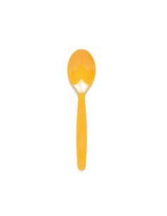Polycarbonate Dessert Spoon Small 17cm Yellow