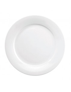 Menu Plate Mid Rim White 25.4cm 2