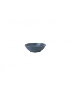 Oslo Blue Contour Shallow Bowl 9Oz