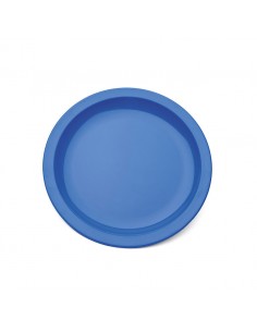 Plate Narrow Rim Blue 17cm Antibacterial Poly