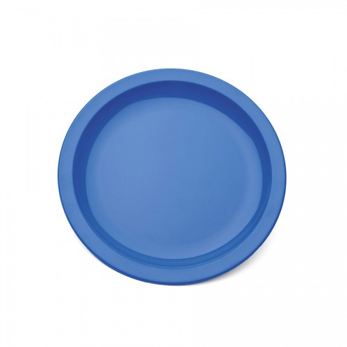 Plate Narrow Rim Blue 17cm Antibacterial Poly