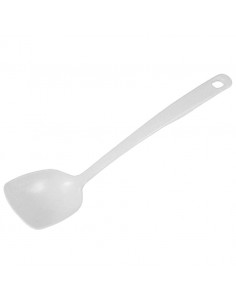 Solid Spoon White Melamine 31cm