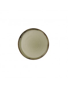 Harvest Linen Walled Plate 10 2/8in