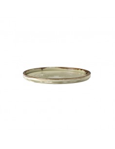 Harvest Linen Walled Plate 10 2/8in 2