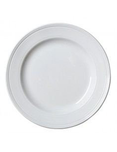 Bead White Plate 25.5cm 2