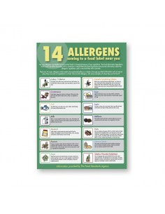 14 Allergens Sticker A3 297 X 420mm