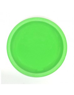 Plate Narrow Rim Lime Green 23cm Polycarbonate