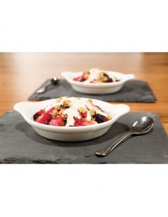 Cookware Dish Eared Oval White Stackable 28cm 2