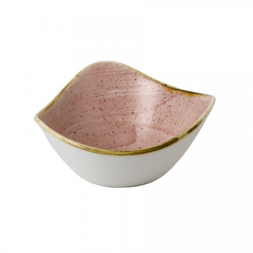 Stonecast Petal Pink Triangle Bowl 15.3cm
