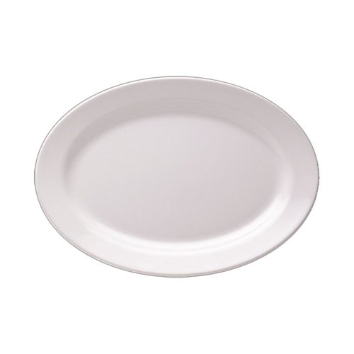 Melamine Patriach White Oval Platter 50.2cm