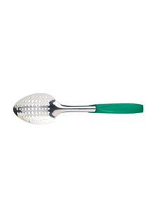 Stainless Steel Slotted Spoon - Green