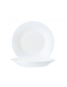 Plain White Opalware Plate Soup Plate 23cm