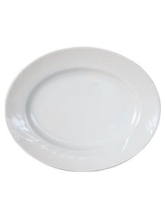 Spyro Plate Oval White 33cm 2