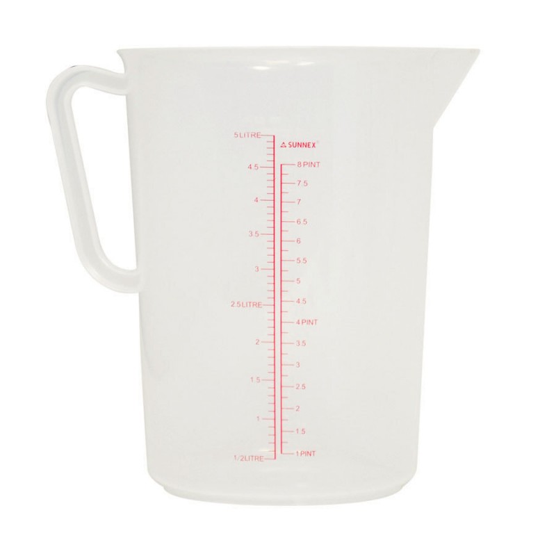 Plastic Measuring Jug 5ltr 100ml