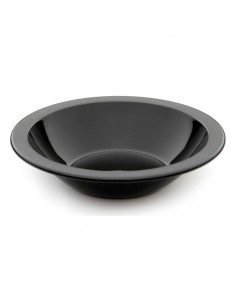 Bowl Stone Rim Black 17cm Polycarbonate