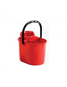 Mop Bucket With Wringer Red 12ltr