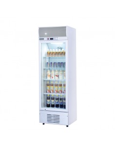 Arctica Med.Duty 238Ltr U/R Glass Dr Fridge w.Canopy