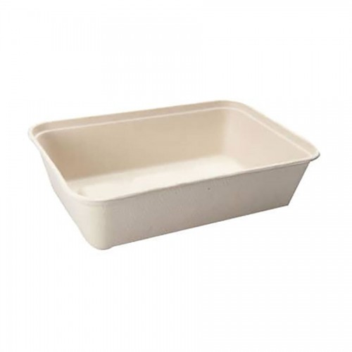 500ml Bagasse Microwaveable Container