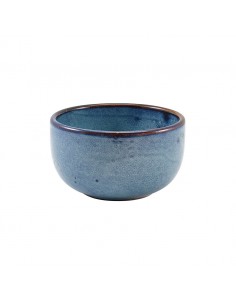 Terra Porcelain Aqua Blue Round Bowl 12.5cm