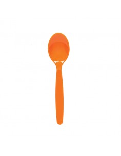 Polycarbonate Dessert Spoon Small 17cm Orange