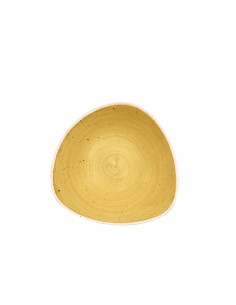 Stonecast Mustard Triangle Bowl 18.5cm