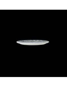 Steelite Ink Crackle Coupe Plate Black 15.25cm 2