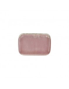 Terra Porcelain Rose Rectangular Plate 34.5 x 23.5cm