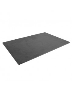 Black Slate Effect Melamine Tray 28.5x43x1cm