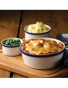 Retro Blue Coupe Plate 6.5 inch 16.5cm 2