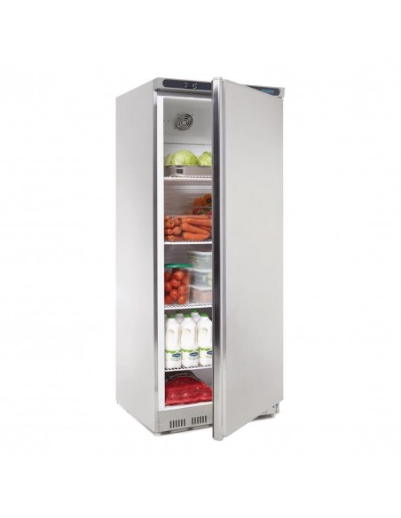 Polar CD084 Single Door Larder Fridge Stainless Steel 600Ltr