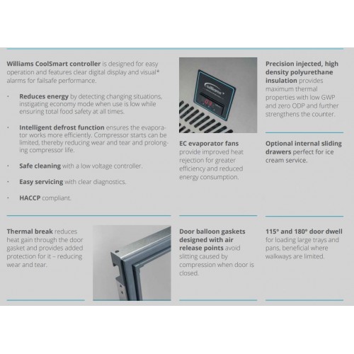 Williams Jade 4 Door Counter Fridge...