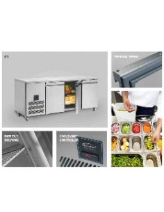 Williams 4 Door 715Ltr Counter Fridge HJC4-SA 2