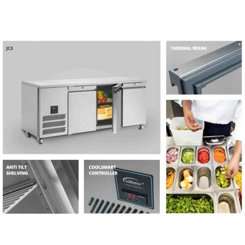 Williams Jade 3 Door 545Ltr Counter...