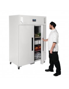 Polar Double Door Freezer White 1200Ltr 2