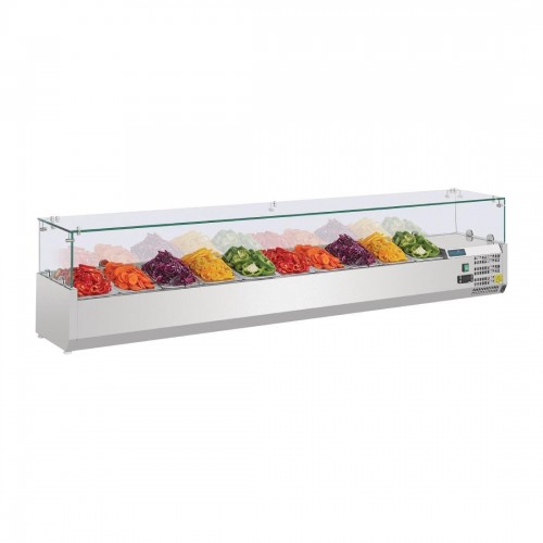 Polar G611 Refrigerated Counter Top Servery Prep Unit 10x 1/4GN