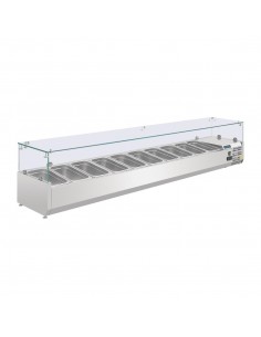 Polar G611 Refrigerated Counter Top Servery Prep Unit 10x 1/4GN 2
