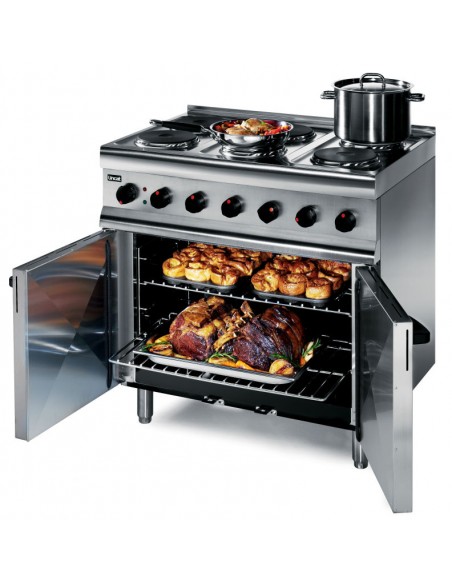 Lincat Silverlink 600 ESLR9C 6 Plate Electric Range Castors At Rear