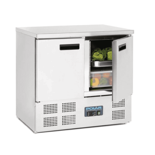 Polar U636 2 Door Compact Counter Fridge 240Ltr