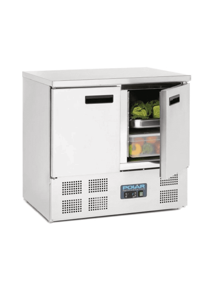 Polar U636 2 Door Compact Counter Fridge 240Ltr
