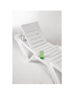 Resol Polypropylene White Sun Lounger Pack of 2 Special Offer 2