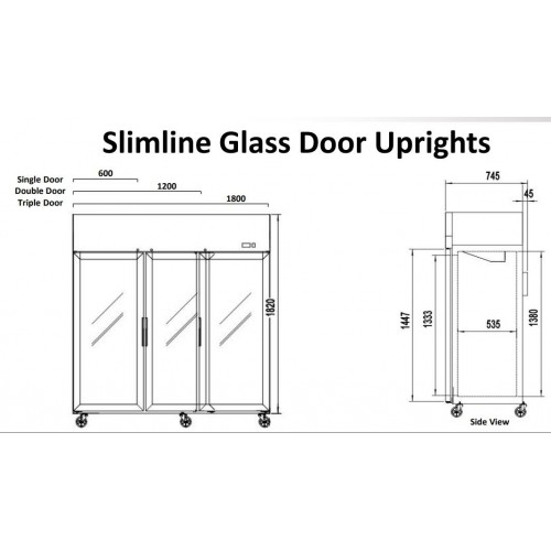 Atosa YCF9403GR 3 Glass Door Display...