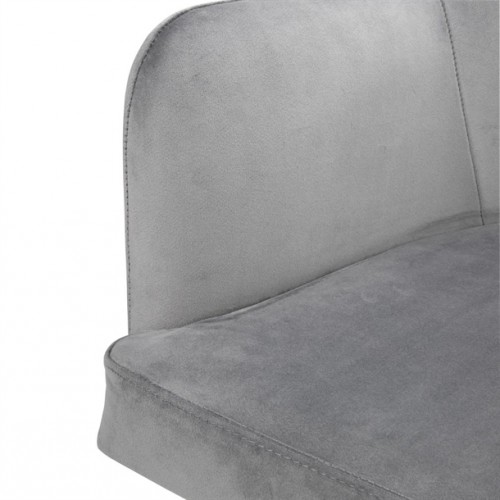 Bolero Lia Velvet Set of 2 Chairs - Grey