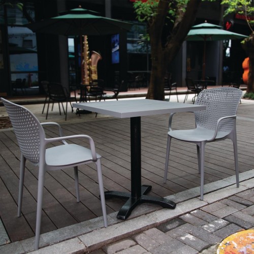Bolero Aluminium Square Table Top... Bolero Aluminium Square Table Top...