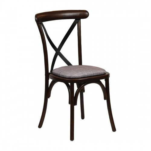 Bristol Dining Chair Dark Walnut with...